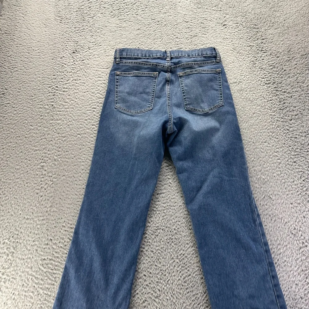 Old Navy Jeans Girls 16‎ Blue Denim Cotton Straight Leg Faded Stretch Workwear